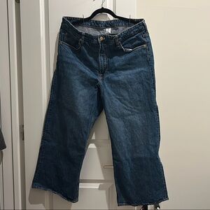 H&M Blue Wide Leg Jeans